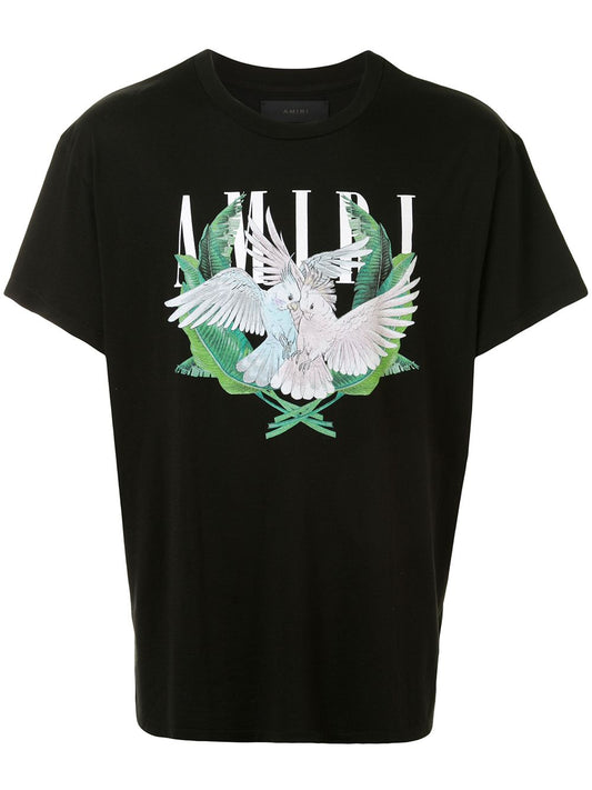 Women  AMIRI  bird couple print T-shirt