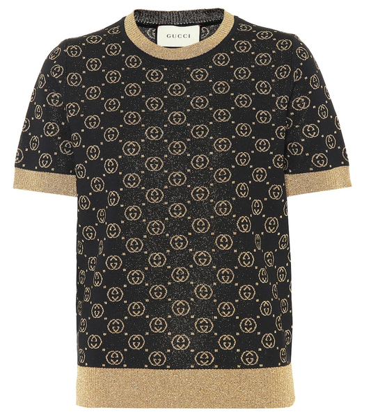 Women GUCCI GG wool-blend top