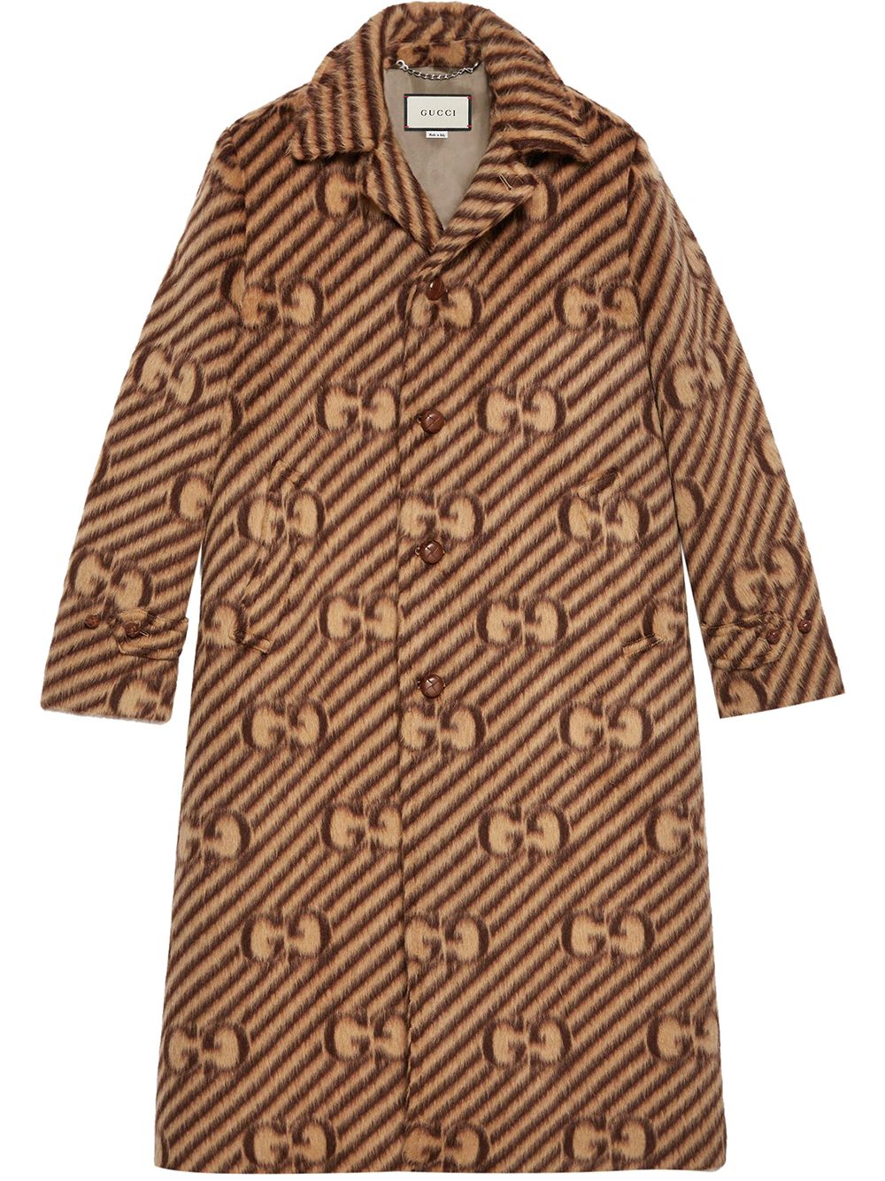 Gucci GG stripe wool coat