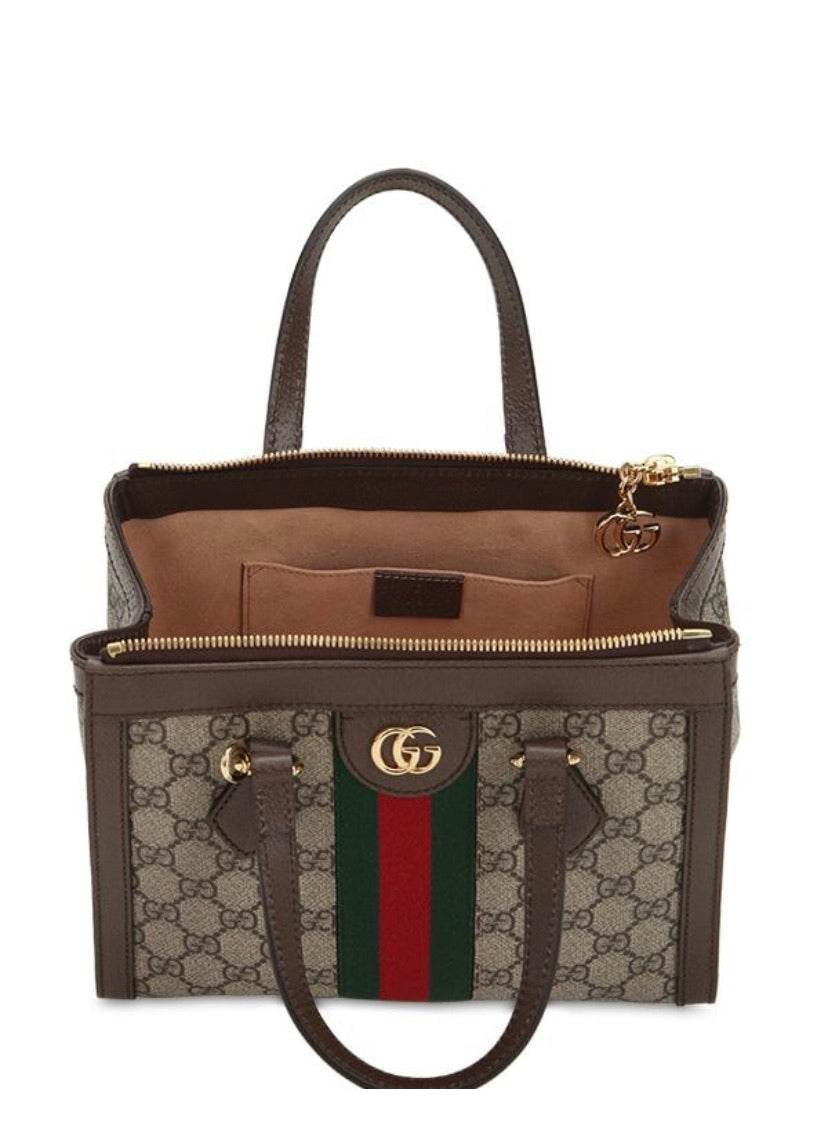 SMALL GUCCI OPHIDIA GG SUPREME TOTE