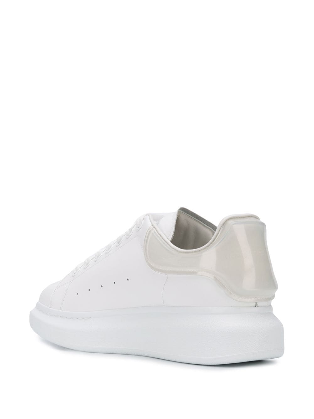 Alexander McQueen zapatillas oversize con tacón en contraste