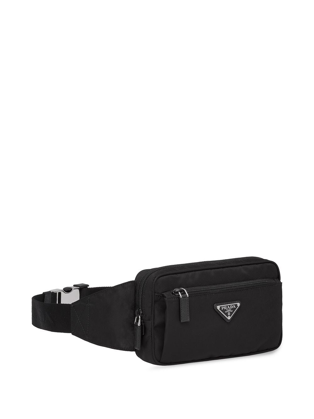 Prada logo-plaque belt bag