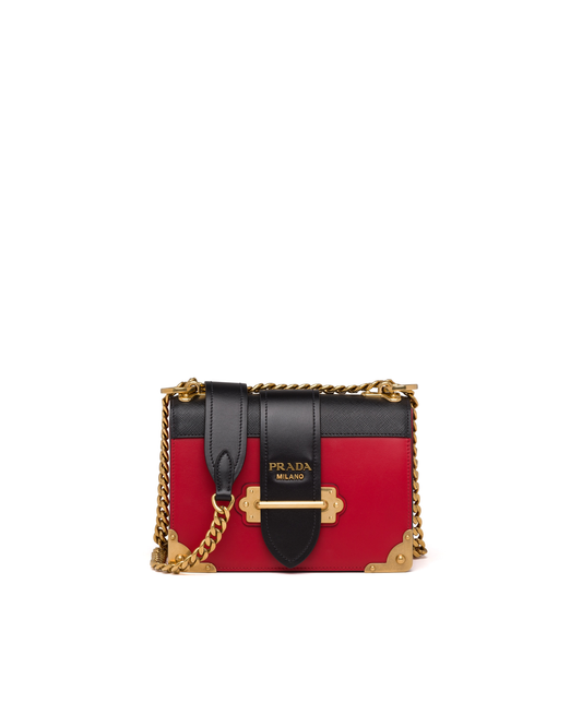 Bolso De Hombro Prada Cahier De Cuero