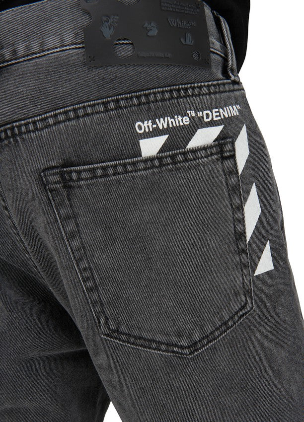 OFF-WHITE Diag skinny jeans