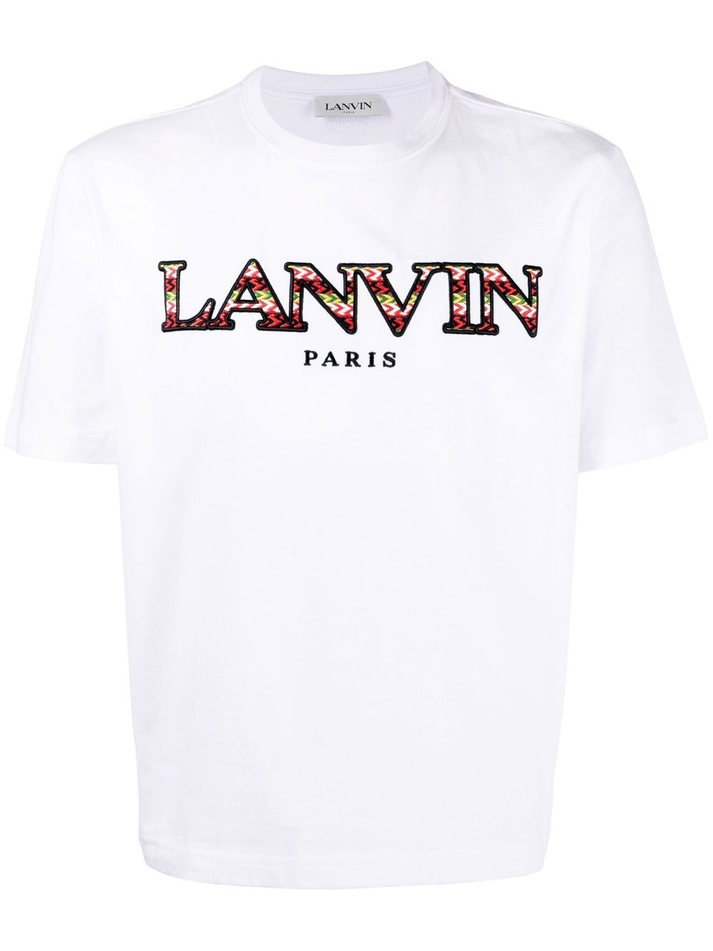 T-shirt à col rond logo Lanvin