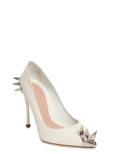 MUJER ALEXANDER MCQUEEN ZAPATOS DE PIEL CON PINCHAS 105MM