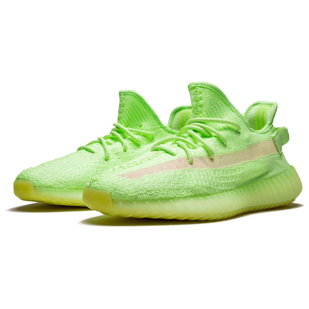 Hommes Yeezy Boost 350 V2 'Glow In The Dark' Vert 