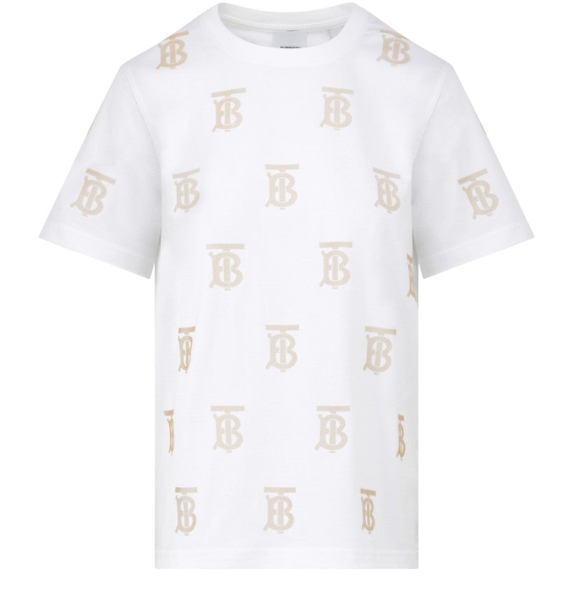 BURBERRY T-shirt en coton à motif monogramme