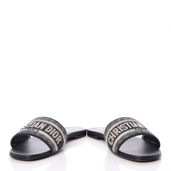 Christian Dior Dway Logo Embroidered Slide