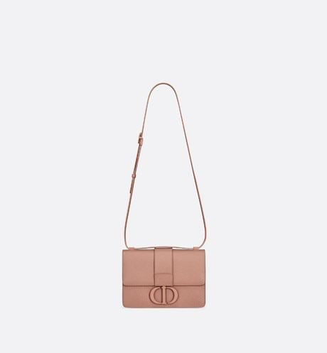 SAC À RABAT DIOR MATTE BLUSH 30 MONTAIGNE EN CUIR DE VEAU GRAIN ESTAMPÉ