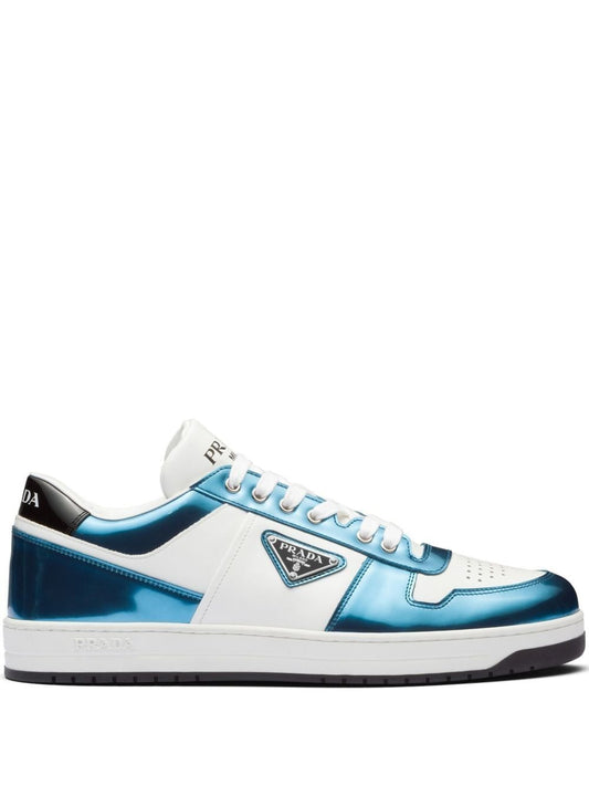 Prada District metallic-effect sneakers