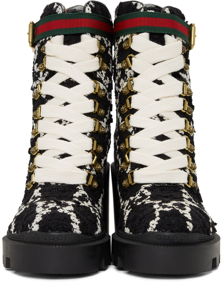Gucci GG tweed ankle boot