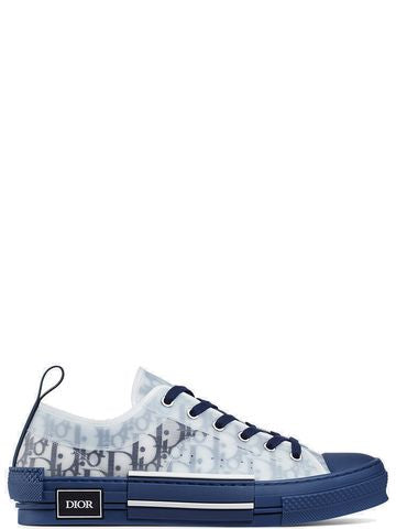 BASKETS BASSES DIOR OBLIQUE B23 BLEU HOMME