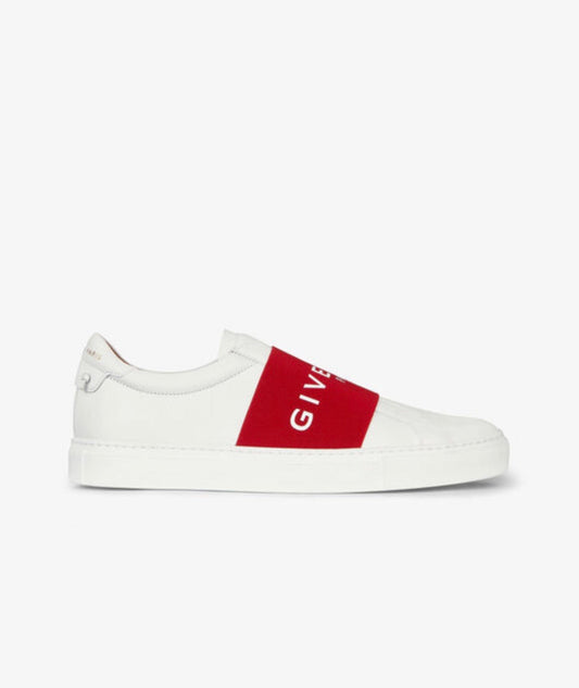 MEN GIVENCHY PARIS WEBBING SNEAKERS IN LEATHER