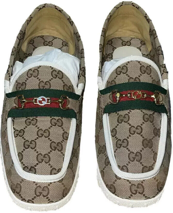 Mocasines Gucci Driver Velvety Calf NS Nylon beige