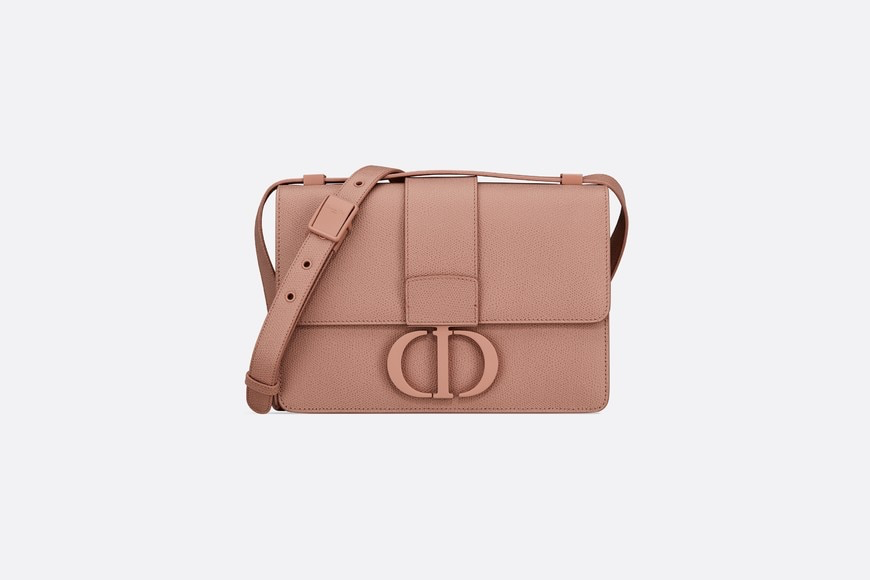 SAC À RABAT DIOR MATTE BLUSH 30 MONTAIGNE EN CUIR DE VEAU GRAIN ESTAMPÉ