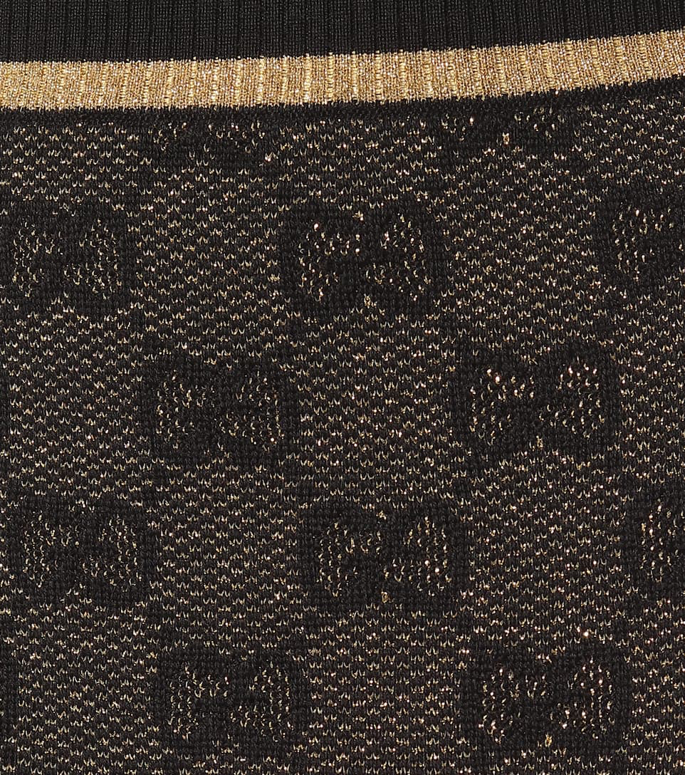 Women GUCCI GG-jacquard wool skirt