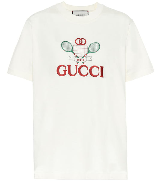 T-shirt en coton GUCCI Tennis Femme