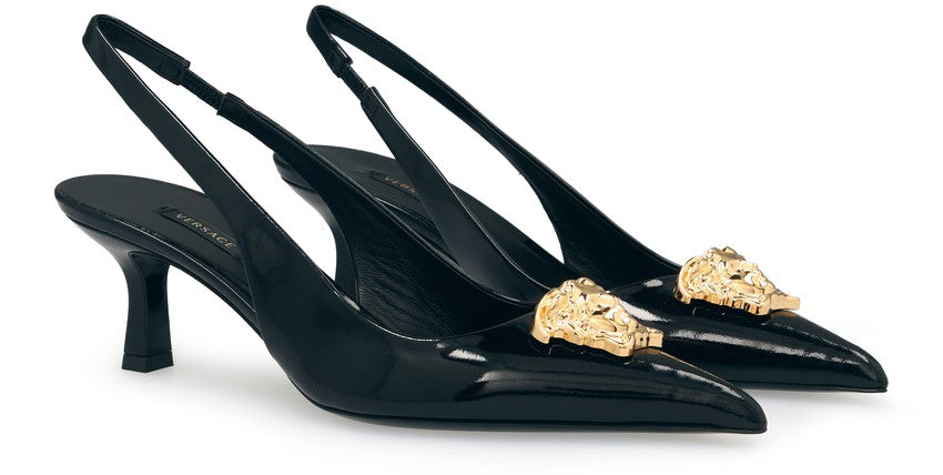 VERSACE Medusa slingback pumps