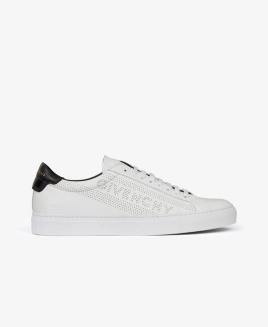 MEN GIVENCHY PERFORATED LOW SNEAKERS IN LEATHER