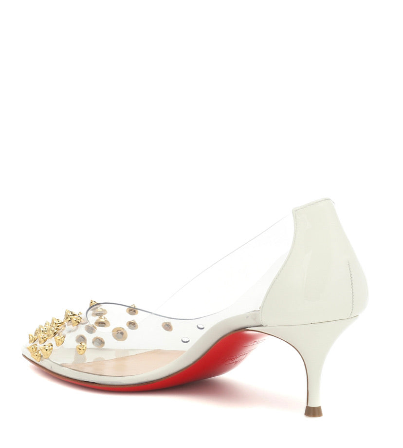 MUJER CHRISTIAN LOUBOUTIN Salón Collaclou 55 de PVC y piel