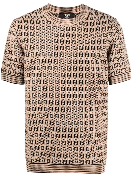 Fendi camiseta con estampado FF