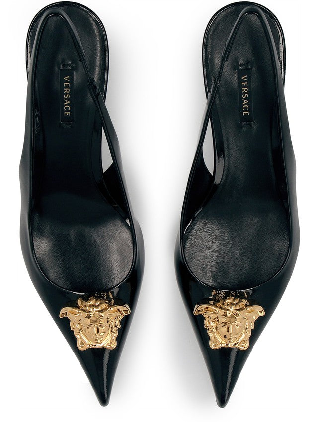 VERSACE Medusa slingback pumps