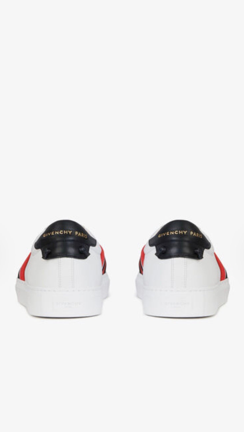 MEN GIVENCHY 4G WEBBING SNEAKERS IN LEATHER