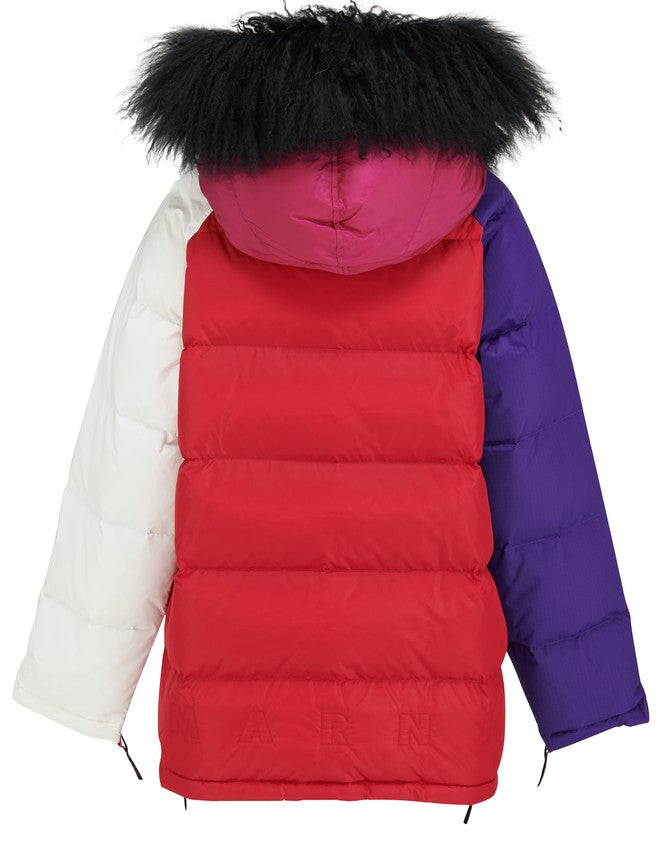 MARNI Color-block puffer jacket