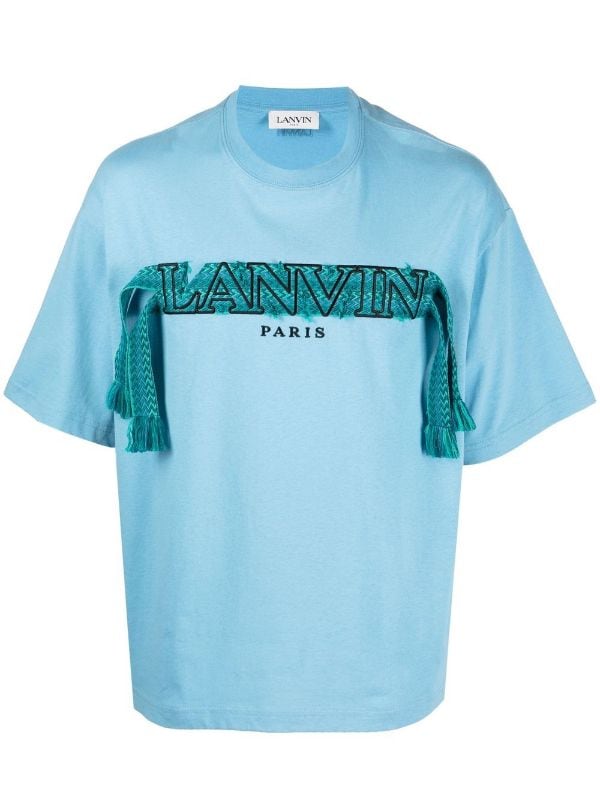 Lanvin Crazy Curb lace logo T-shirt