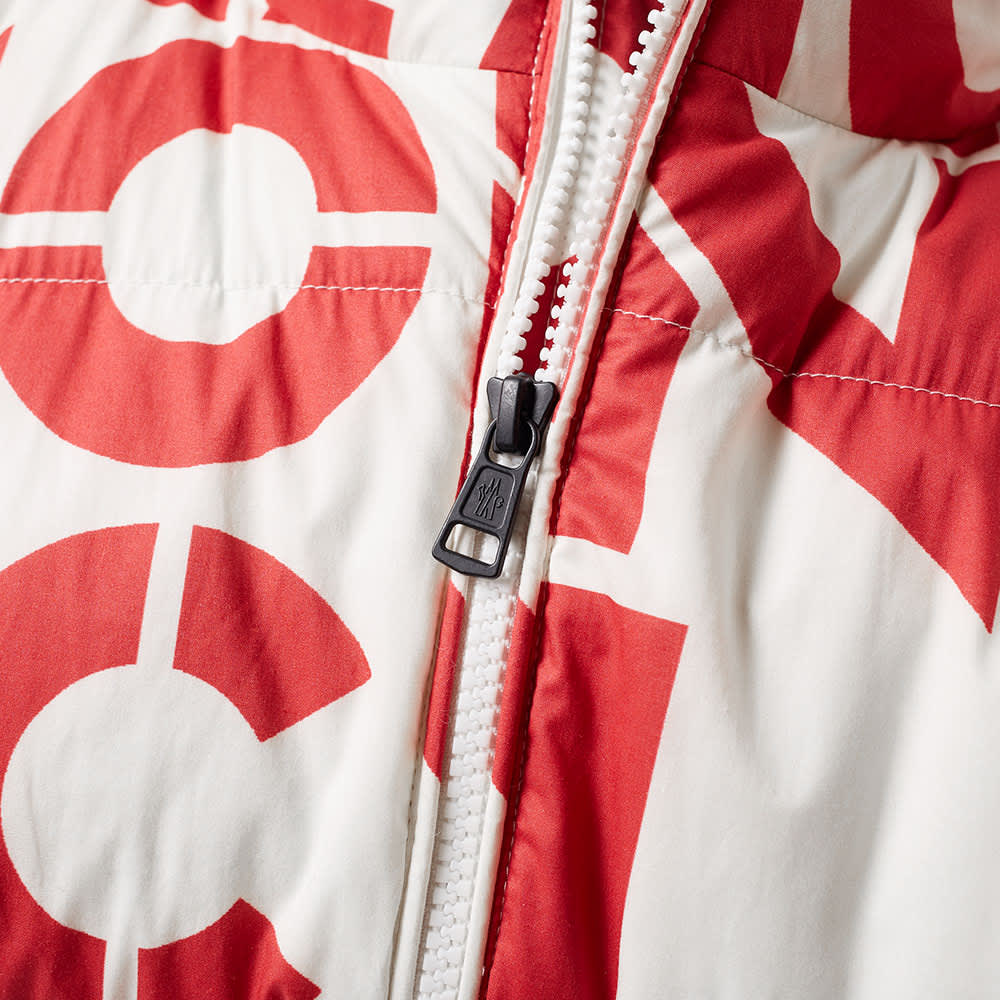 Moncler Jacket "Jehan" quilted jacket in logo print REMOVABLE SLEEVE DOWN JACKET