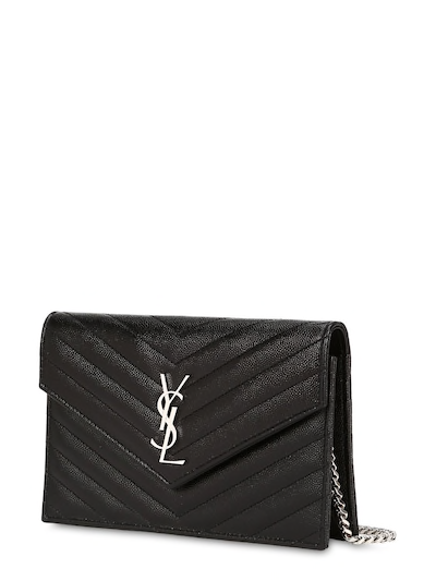 BOLSO YSL Yves SAINT LAURENT MD DE PIEL ACOLCHADA CON MONOGRAMA