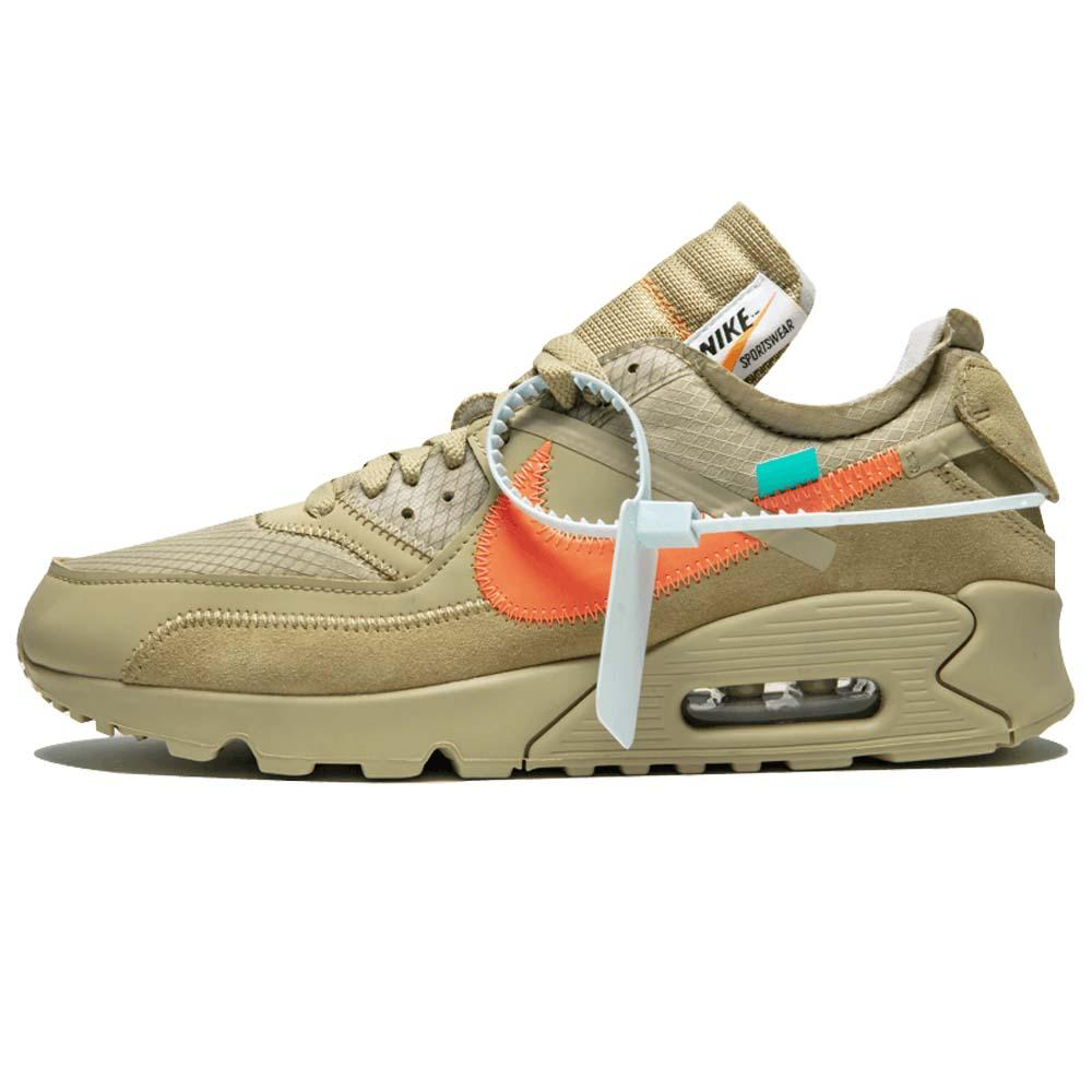 Hombre Off-White X Nike Air Max 90 Desert Ore 