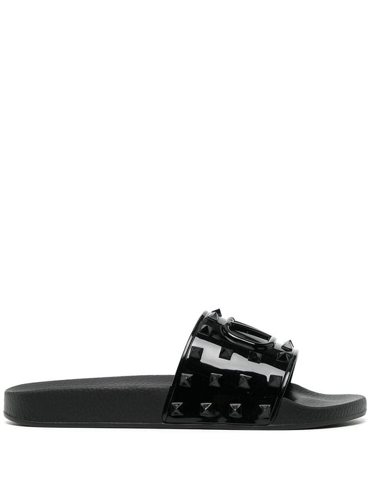 Valentino Garavani VLogo studded pool slides