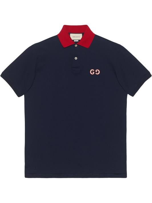 Men GuccI Polo with GG embroidery shirt