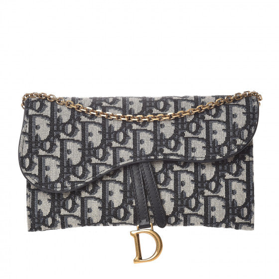 DIOR OBLIQUE SADDLE CLUTCH