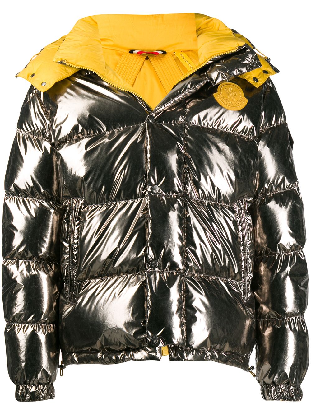 MONCLER Prele Reversible Puffer Jacket In Metallic