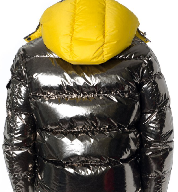 MONCLER Prele Reversible Puffer Jacket In Metallic