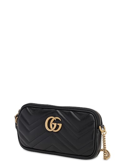 GUCCI GG MARMONT 2.0 LEATHER SHOULDER BAG