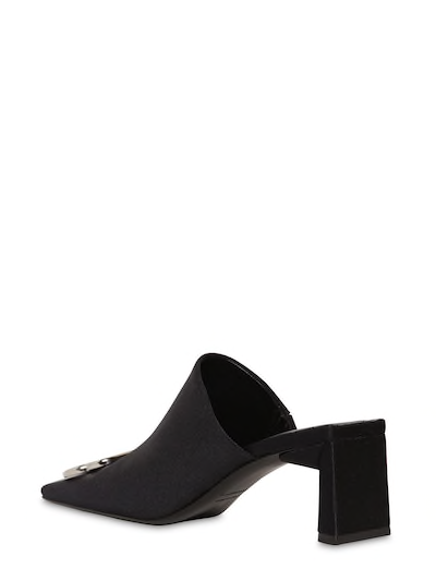 BALENCIAGA MULES EN SPANDEX BB DOUBLE CARRÉ 60 MM