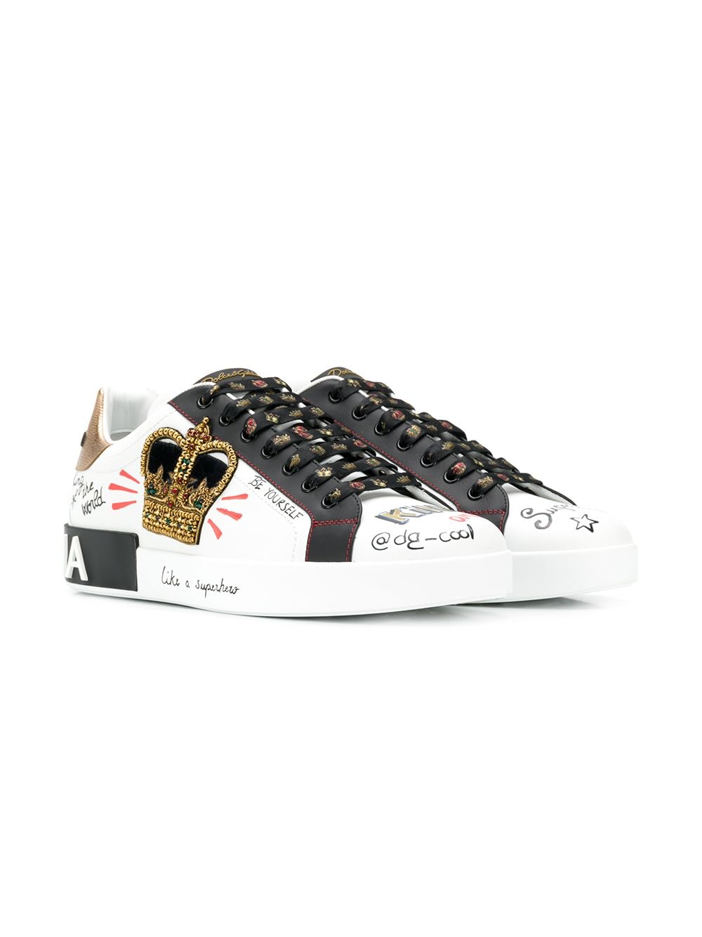 Dolce &amp; Gabbana zapatillas Portofino estampadas