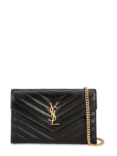 BOLSO YSL Yves SAINT LAURENT SM DE PIEL ACOLCHADA CON MONOGRAMA