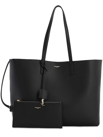 Yves SAINT LAURENT YSL SMOOTH LEATHER SHOPPING BAG