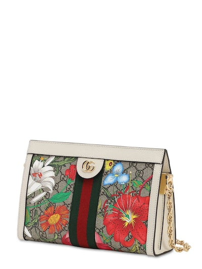 GUCCI FLORA GG SUPREME CHAIN SHOULDER BAG