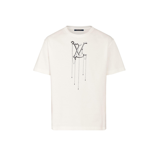 MEN LOUIS VUITTON LV PENDANT EMBROIDERY T-SHIRT