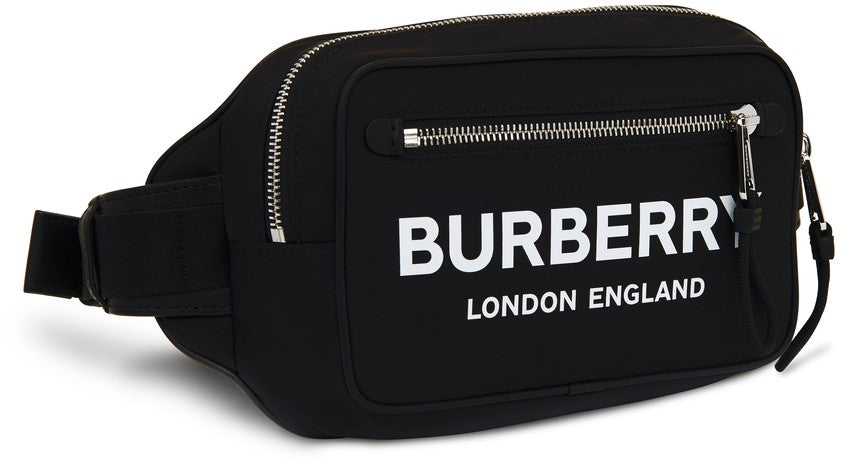 Riñonera Econyl® con logo estampado de BURBERRY