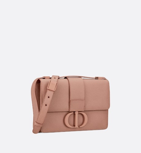 SAC À RABAT DIOR MATTE BLUSH 30 MONTAIGNE EN CUIR DE VEAU GRAIN ESTAMPÉ