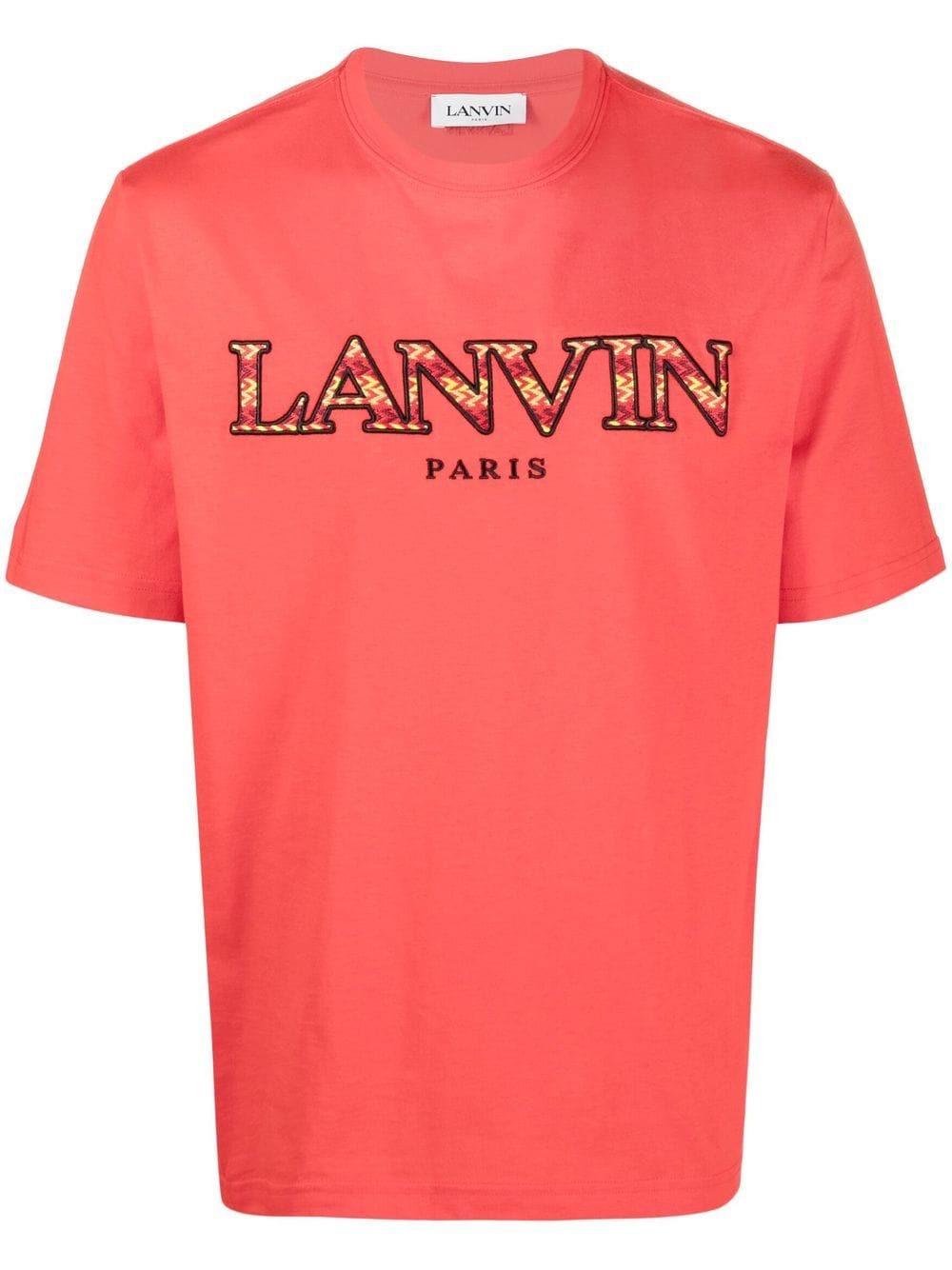 T-shirt à manches courtes à logo brodé Lanvin