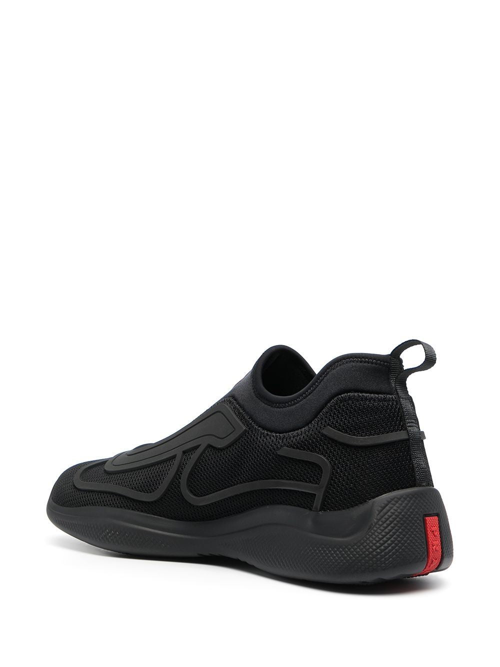 PRADA Zapatillas slip-on con panel de malla