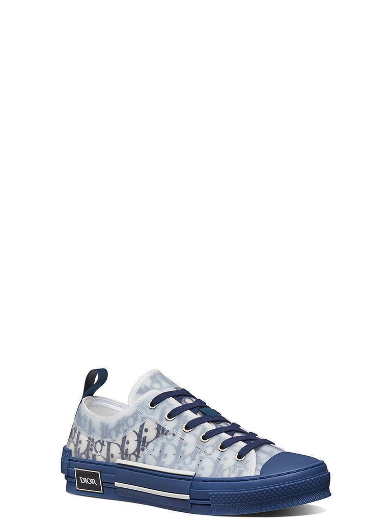 BASKETS BASSES DIOR OBLIQUE B23 BLEU HOMME